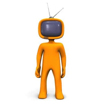Tv addiction Stock Illustration