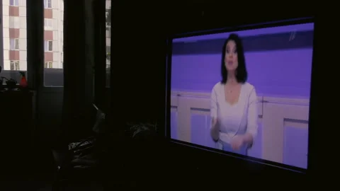 TV and news program, time laps. Stock Footage 137122202