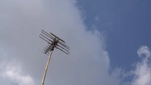 Tv antenna Stock Footage 255811836