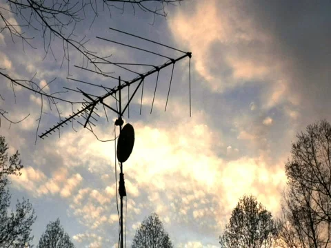 TV Antenna Time Lapse Video stock 373554