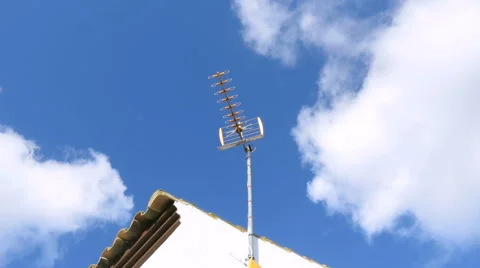 Tv antenna time-lapse Stock Footage 64807282