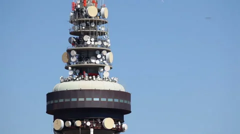 TV antenna tower Stock Footage 68552277