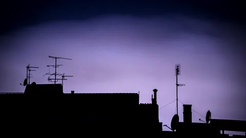 TV antennas Stock Footage 154903573