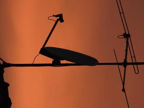 TV antennas Stock Photos