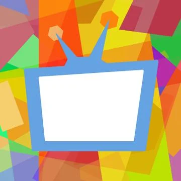 TV background Stock Illustration