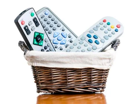 Tv basket Stock Photos