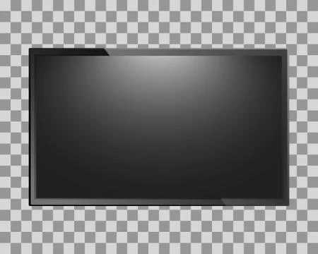 TV blank screen Illustrazione stock