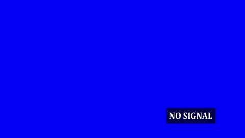 TV blue screen animation, no signal blue screen tv Stock Footage 306756547