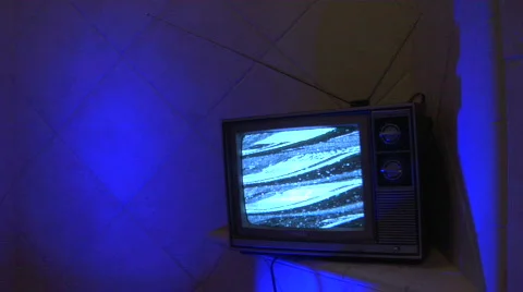 TV blue tile loop Stock Footage