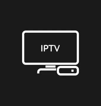 TV box / IPTV icon. Stock Illustration