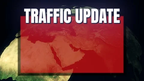 TV box world rotate traffic update Stock Footage 296875584