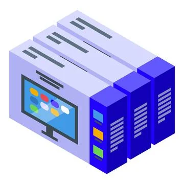 TV Boxes icon isometric vector. Home cinema Illustrazione stock