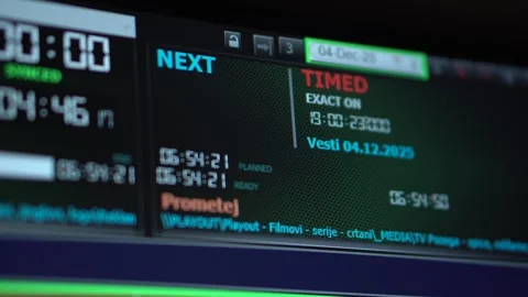 TV Broadcast Automation Software, Close Up Stock Footage 324895980