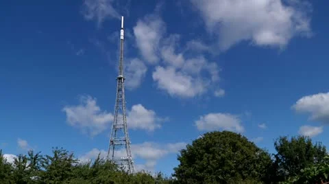 TV broadcast tower Stock Footage 22636928
