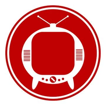 TV button Illustrazione stock