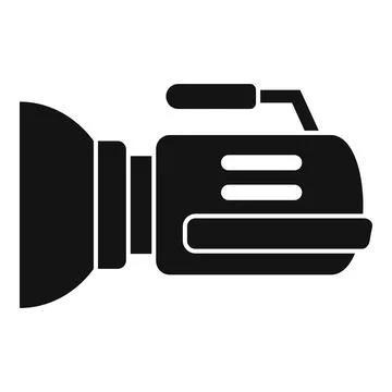 Tv camera icon simple vector. Video movie Stock Illustration