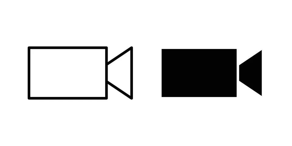 TV camera icon vector, illustration icon set 스톡 일러스트