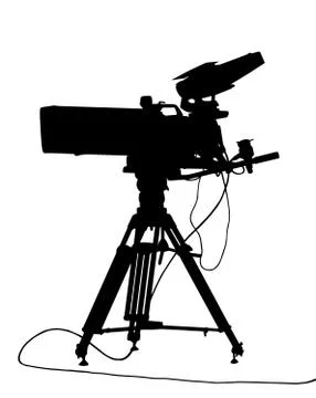 Tv camera isolation Stock Illustration