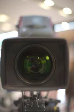 TV camera in recording Stock Photos
