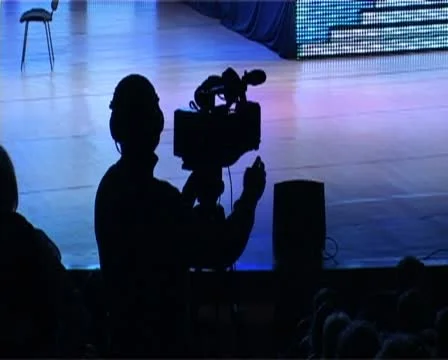 TV Cameraman Stock Footage 10814058