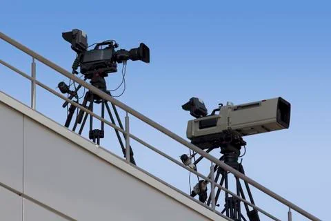 Tv cameras Fotos Stock