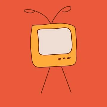 TV cartoon Stock Illustration