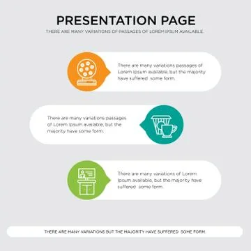 Tv, Coffee, Magic ball presentation Stock Illustration