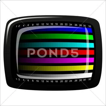 Tv - color test pattern - test card: Graphic #40387093