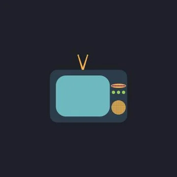 TV computer symbol Stock Illustration