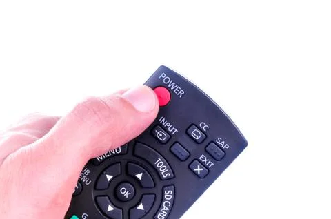Tv control Stock Photos