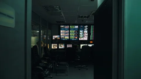 A TV control room close-up Stock Footage 112225653