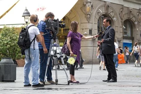 TV crew Stock Photos