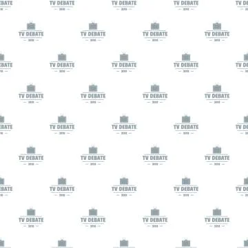 Tv debate pattern seamless Illustrazione stock