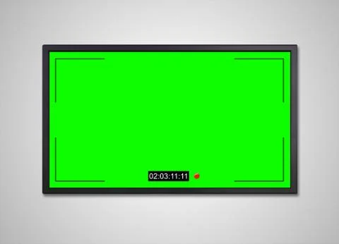 TV display cctv recording screen Illustrazione stock