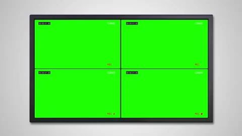 TV display for cctv surveillance Stock Footage 89548593