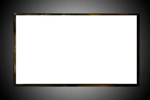 TV Display Isolated Stock Photos