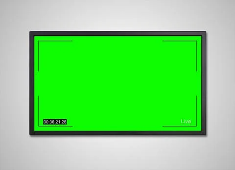 TV display with timecode Stock Illustration