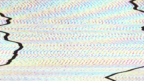 TV Distorted Signal Problems Glitch Stock Footage 105971880