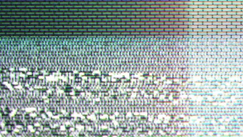 TV Distorted Signal Problems Glitch Stock Footage 105994936