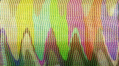 TV Distorted Signal Problems Glitch Stock Footage 106034913