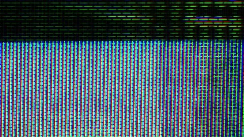 TV Distorted Signal Problems Glitch Stock Footage 106140439