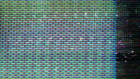 TV Distorted Signal Problems Glitch Stock Footage 106169361