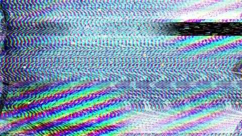 TV Distorted Signal Problems Glitch Stock Footage 106169658