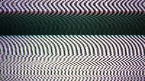 TV Distorted Signal Problems Glitch Stock Footage 106171516