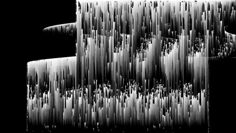 TV Distorted Signal Problems Glitch Stock Footage 120815637