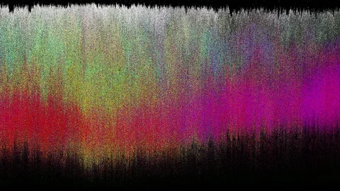 TV Distorted Signal Problems Glitch Stock Footage 120862336