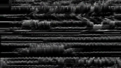TV Distorted Signal Problems Glitch Stock Footage 120952093