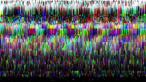 TV Distorted Signal Problems Glitch Stock Footage 121124208