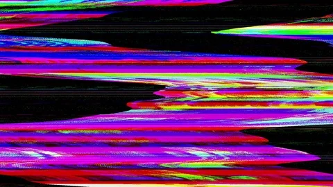 TV Distorted Signal Problems Glitch Stock Footage 121212206