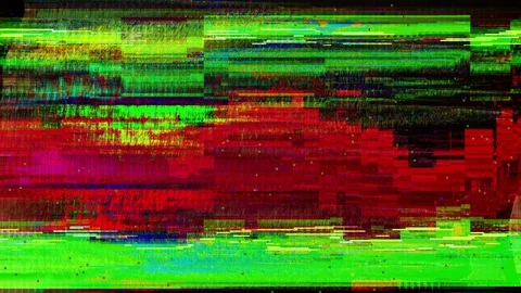 TV Distorted Signal Problems Glitch Stock Footage 123792059